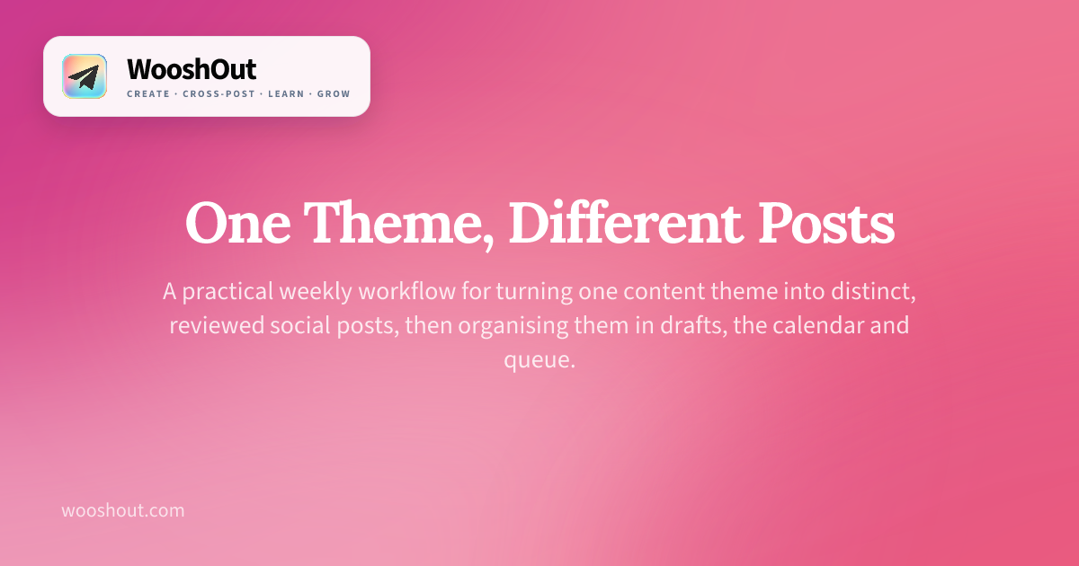 One Theme, Different Posts